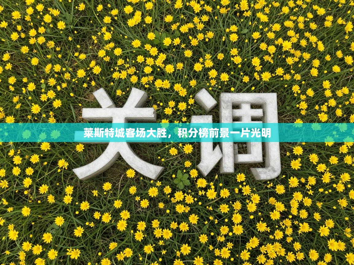 莱斯特城客场大胜，积分榜前景一片光明  第2张